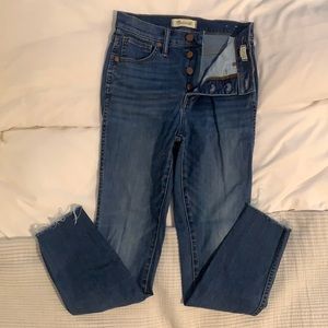 Madewell 10” high rise crop denim